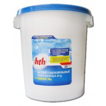 Быстрый стабилизированный хлор в таблетках hth MINITAB SHOCK 20гр. 25 кг